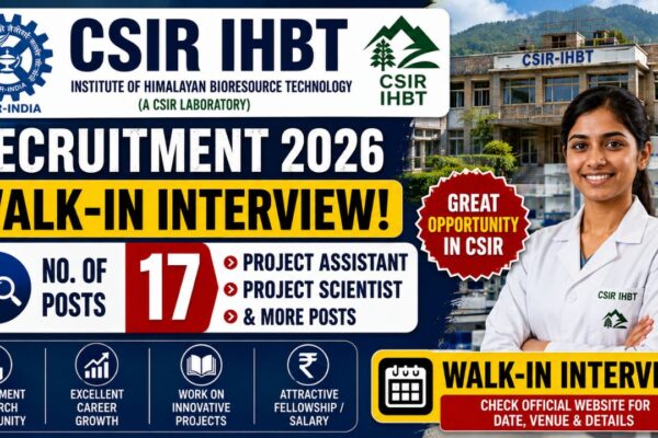 Csir Ihbt Recruitment 2026