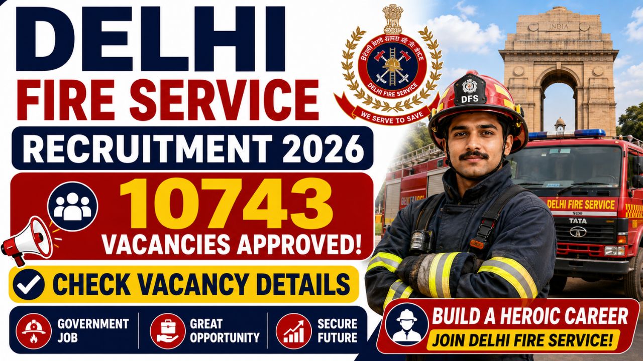 Delhi Fire Service Recruitment 2026 for 10743 Vacancy, Check Vacancy Details