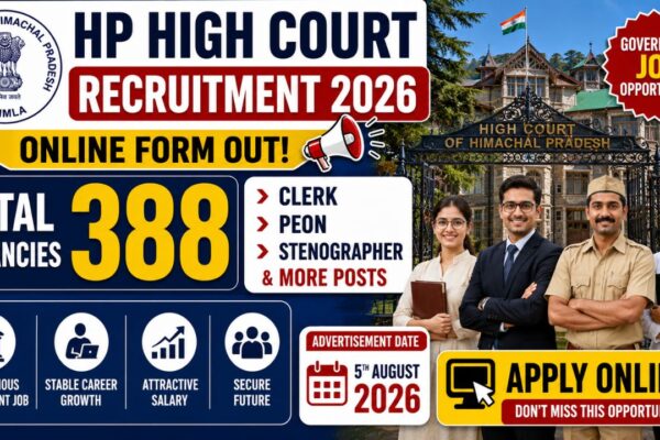 Hp High Court Recruitment 2026