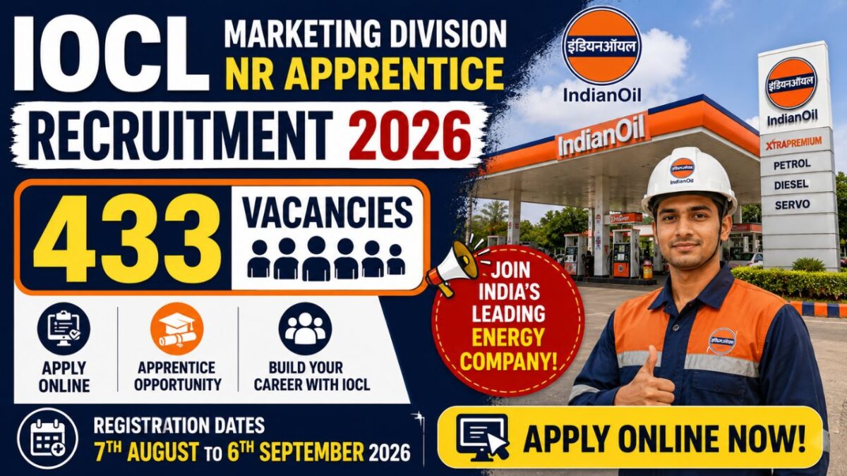 Iocl Marketing Division Nr Apprentice Recruitment 2026