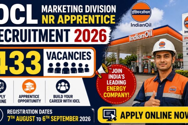 Iocl Marketing Division Nr Apprentice Recruitment 2026