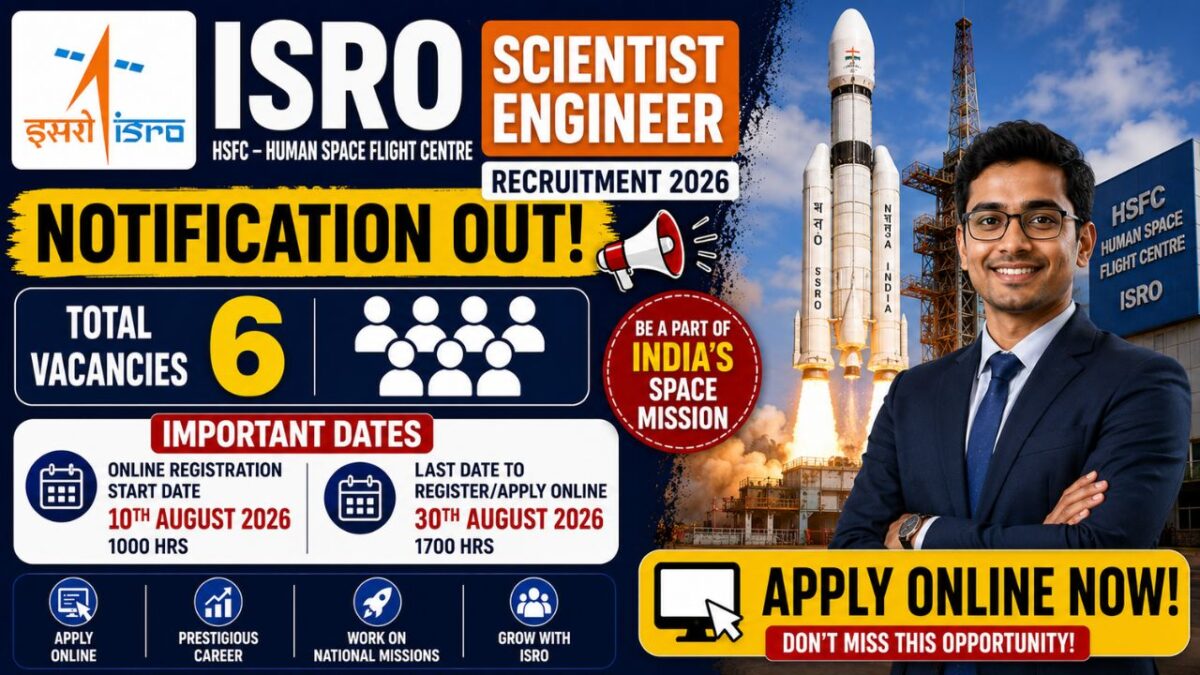 Isro Hsfc Scientist/Engineer Recruitment 2026