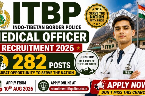 Itbp Medical Officer Recruitment 2026