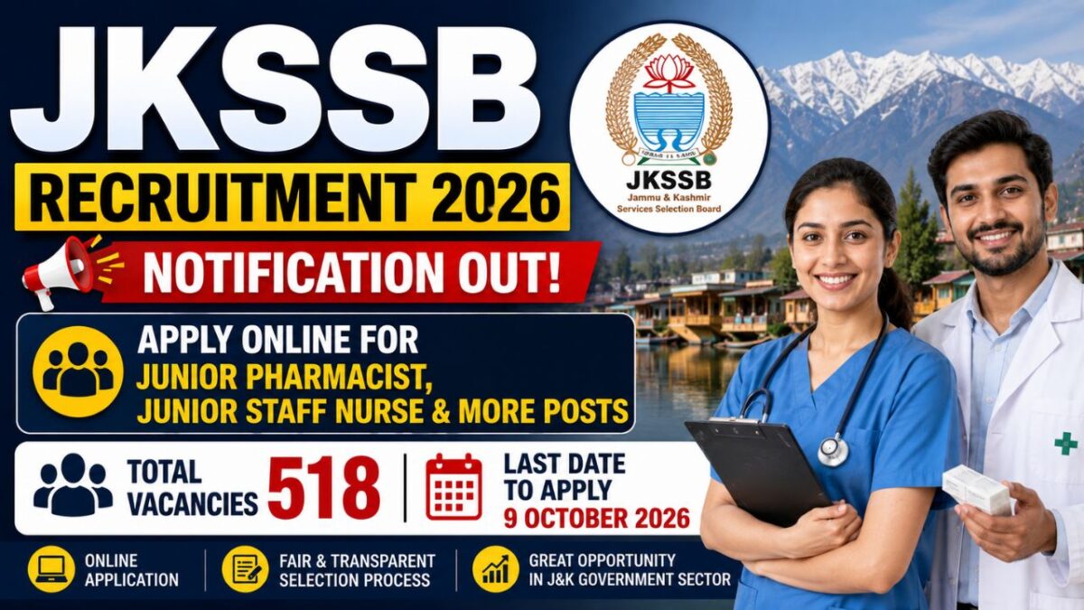 Jkssb Recruitment 2026