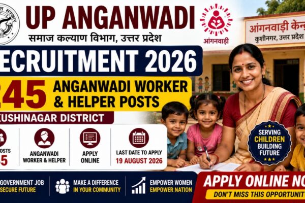 Kushinagar Anganwadi Recruitment 2026