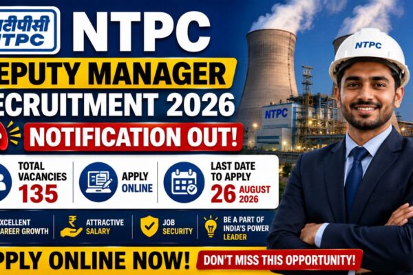 Ntpc Deputy Manager Recruitment 2026