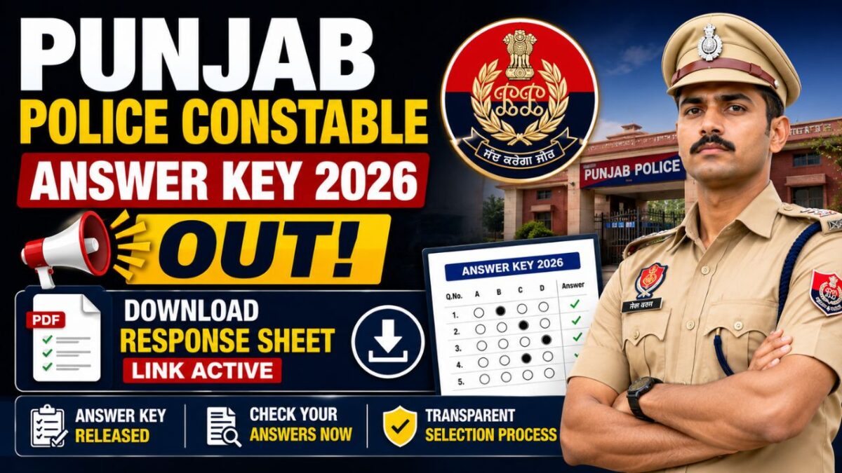 Punjab Police Constable Answer Key 2026
