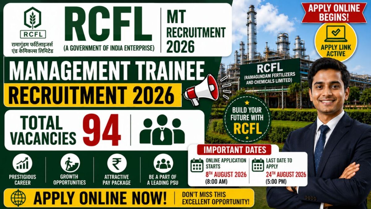 Rcfl Mt Recruitment 2026