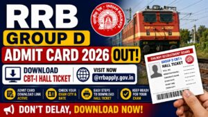 Rrb Group D Admit Card 2026 Out, Download Cbt-I Hall Ticket @Rrbapply.gov.in