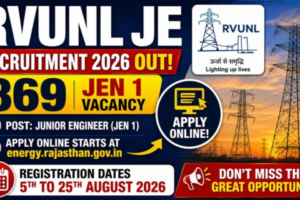 Rvunl Jen 1 Recruitment 2026