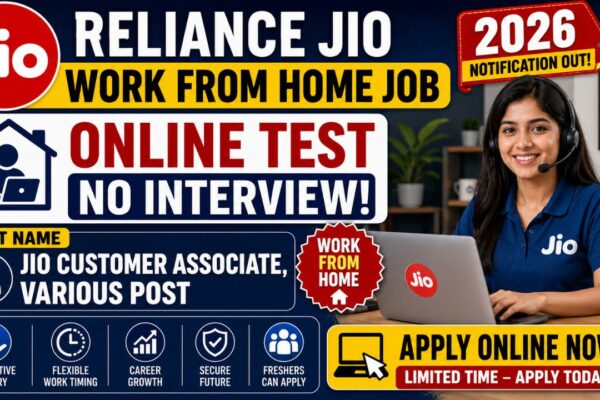 Reliance Jio Work From Home Job 2026